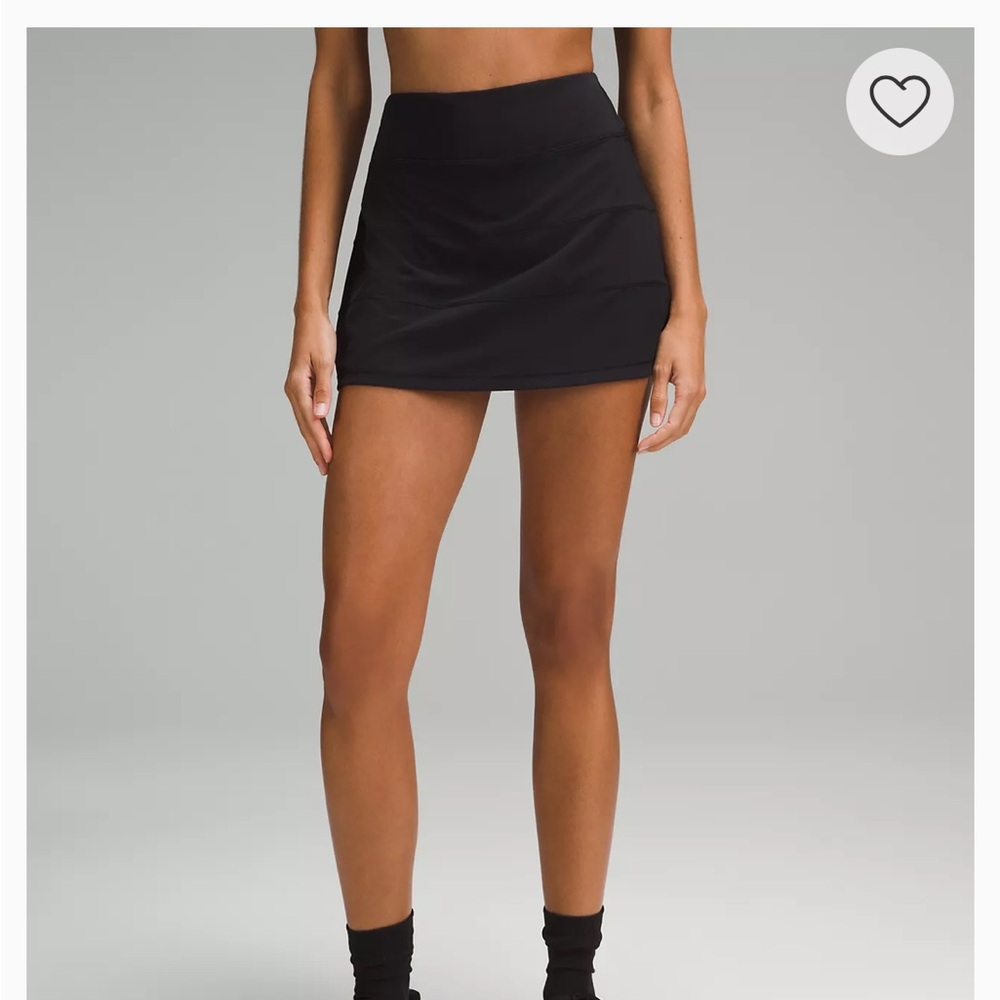 Lululemon Pace Rival Mid-Rise Black Skirt